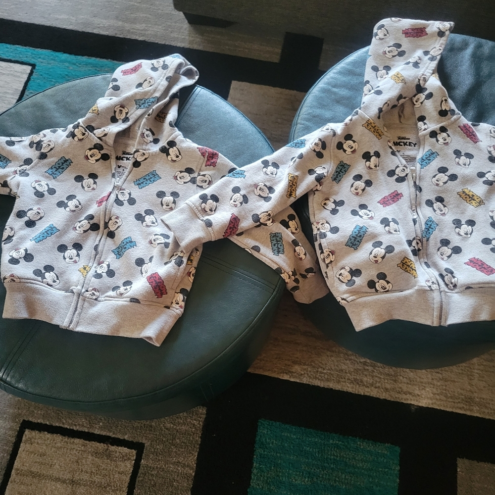 2 Disney sweat jackets